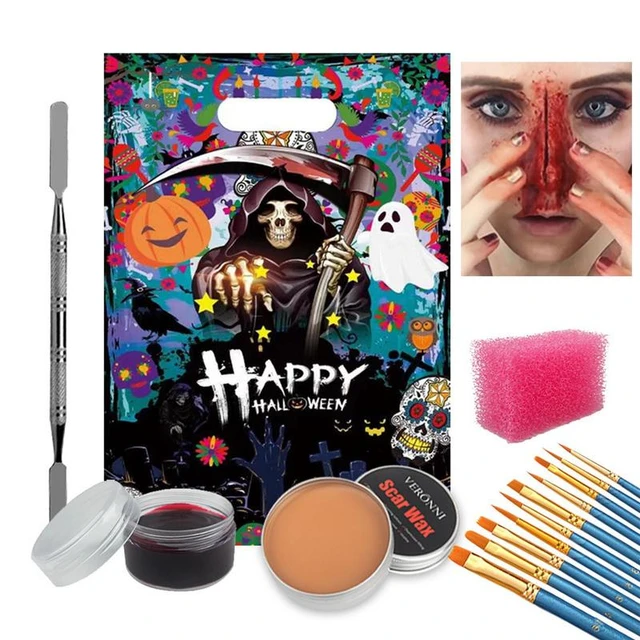 Halloween SFX Makeup Kit Form Scar Wound Safe Skin Friendly Multi Purpose Special  Effects Makeup Kit for Halloween Party z - AliExpress