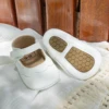 KIDSUN Baby Girls Shoes Newborn First Walkers Rubber Sole Anti-slip Toddler Princess Shoes Party Wedding Baby Girl Crib Shoes 2