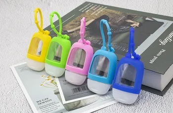 Custodia per profumo in silicone, custodia disinfettante per le mani portatile in silicone per esterni, profumo per mettere una custodia per profumo per auto