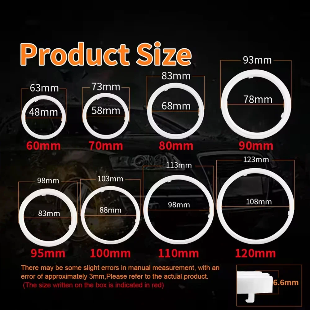 รูปสินค้า ไฟวงแหวน LED RGB แต่งรถ ควบคุมผ่านแอป 2 ชิ้น