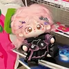 20cm baby clothes dark purple school uniform set cotton doll clothes three piece set doll doll doll changing 6