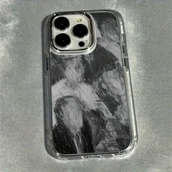 Abstract Human Silver Lens Frame Transparent Phone Case with Transparent Cover - iPhone SE (2020) (1)