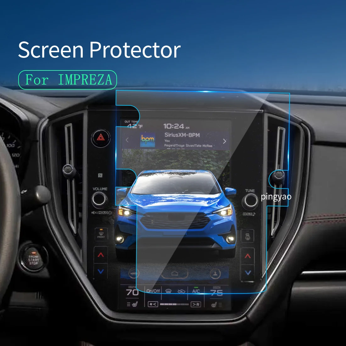 

Автомобильная наклейка, Защита экрана для SUBARU IMPREZA 2023, навигатор, дисплей, Аксессуары для автомобилей