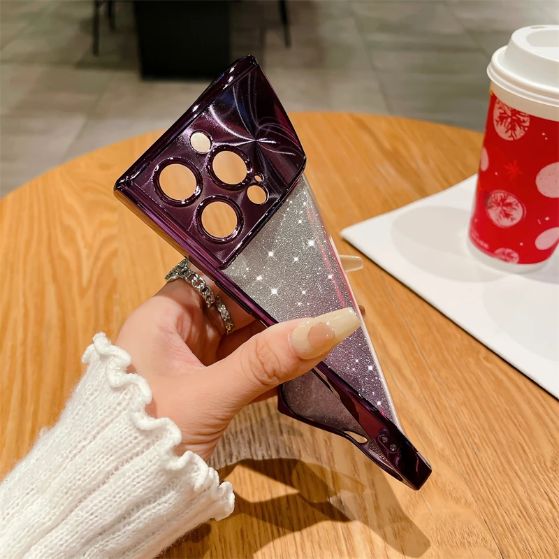 Coque de téléphone à paillettes électroplaquées, étui pour iPhone 13 14 15 Po Max Plus, Fashion Squae, doux, antichoc_voghion.com