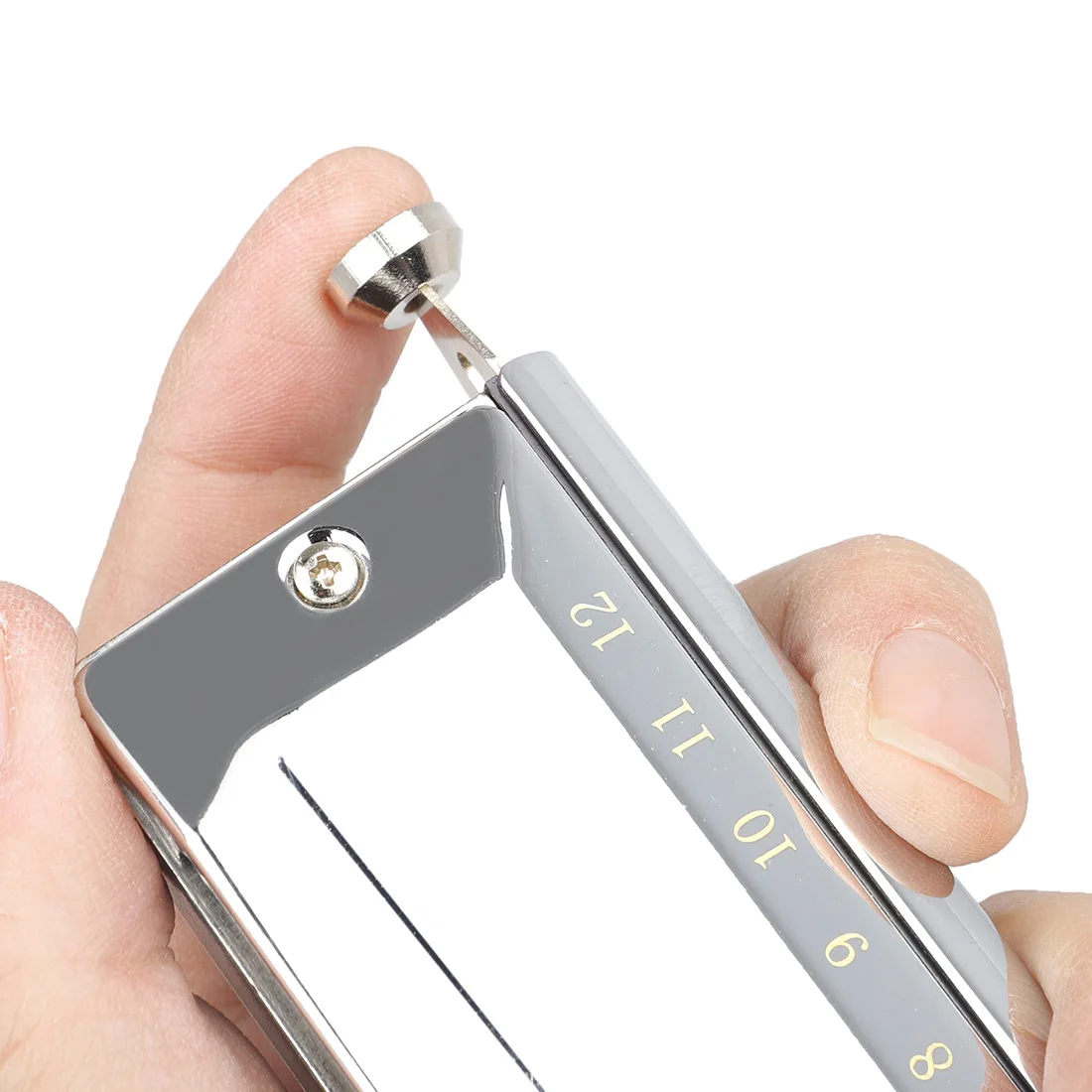 Guoguang Chromatic Scale Harmonica 12 Holes 48 Tone Silver Metal Professional Mouth Harmonica Musical Instrument Children Aldult