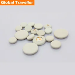 1 Set 17pcs Of Professional Goat Leather Bb Clarinet Pads Replacement Button Leather Pad Bb Clarinet Button Pads For BUFFET size