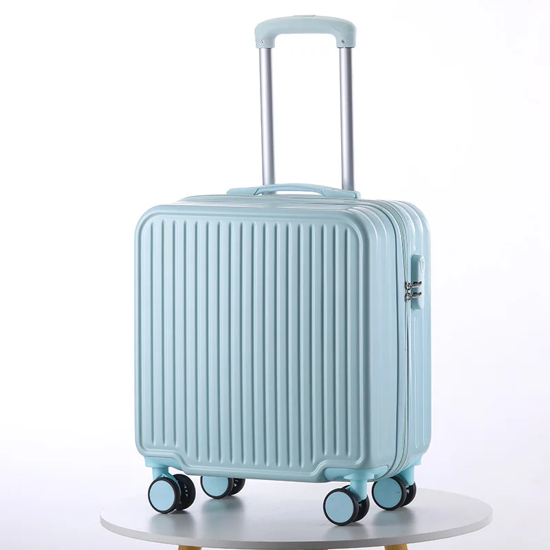 PLUENLI Small Suitcase Women's Small Lightweight Boarding Bag Mini Universal Wheel Suitcase Short-Distance Password Trolley Case