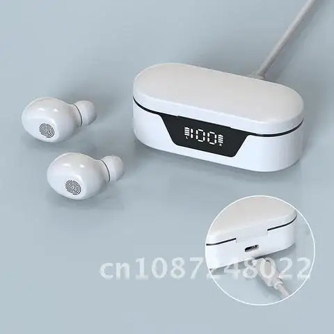 

Wireless TWS Earphone Touch Control Earbuds Microphone Call Headset Stereo Headset Bluetooth-Compatible 5.0 Headphone
