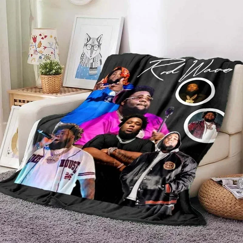 Hip Hop Rapper Blanket Rod Wave Blanket Soft Throw Couch Sofa Bed