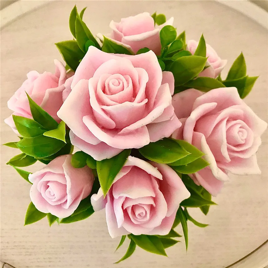 Stampo In Silicone Per Sapone E Torte – Forma Fiore Di Rosa 3D, Fai Da Te, Resistente Al Calore (-40°C A +210°C), Morbido E Facile Da Sformare - 4