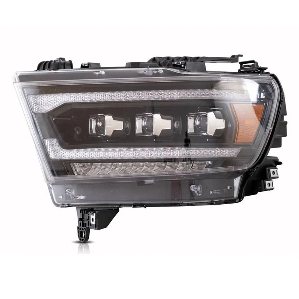 مصابيح أمامية LED DRL بإشارة انعطاف متتابعة ، مجموعة مصابيح السيارة ، دودج رام 1500 2019 2020 2021 2022