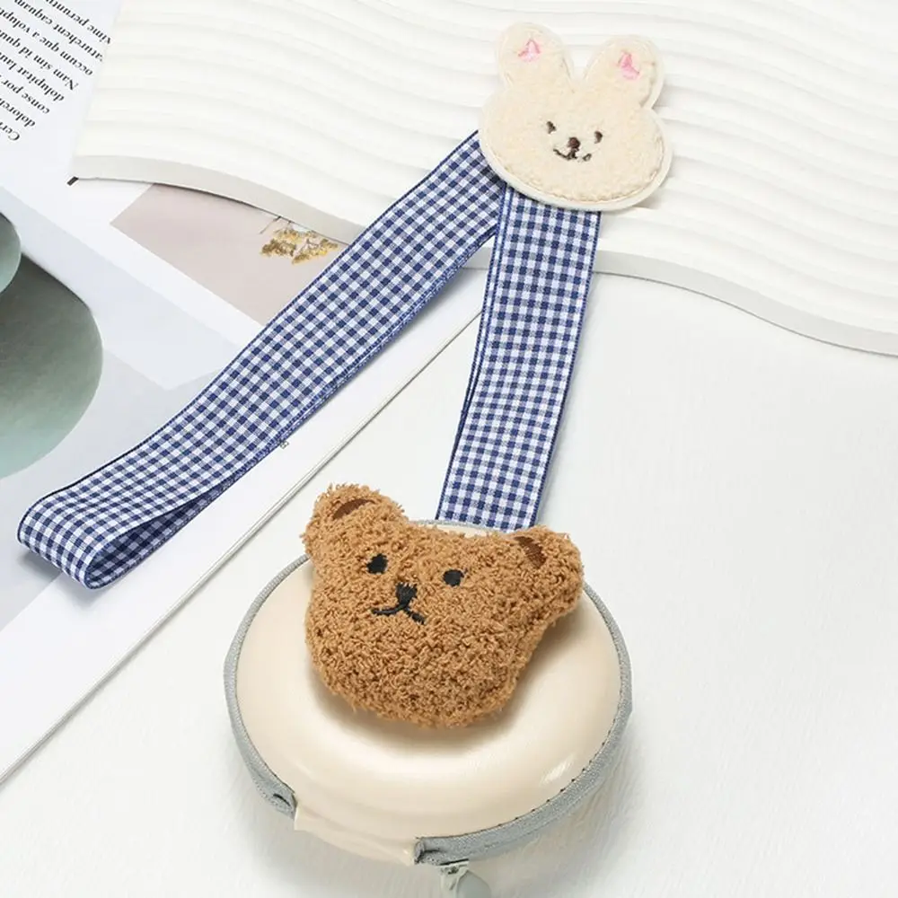 

Reading Glasses Case Bear Cloth With Lanyard Zipper Foldable Glasses Box Folding Eyeglass Box Spectacle Case Sunglasses Case