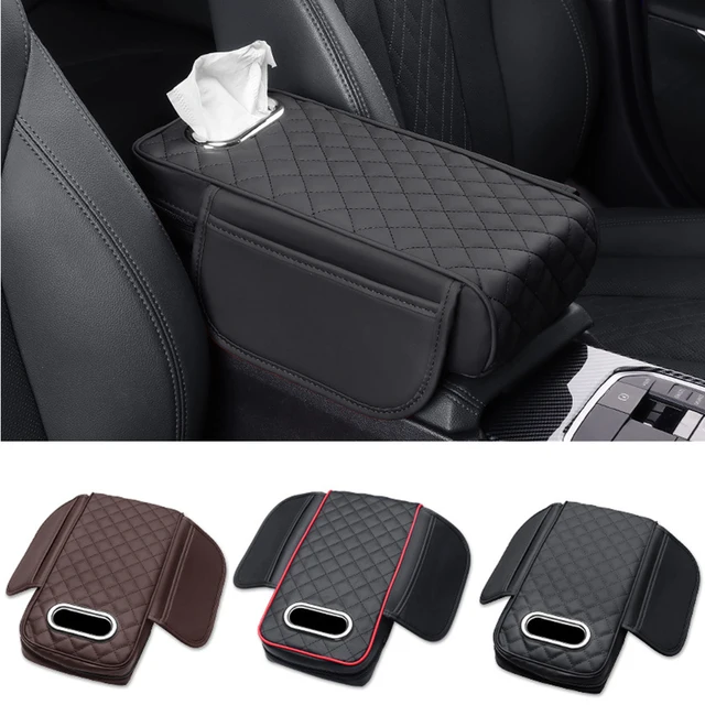 Car Armrest Mat with Tissue Storage