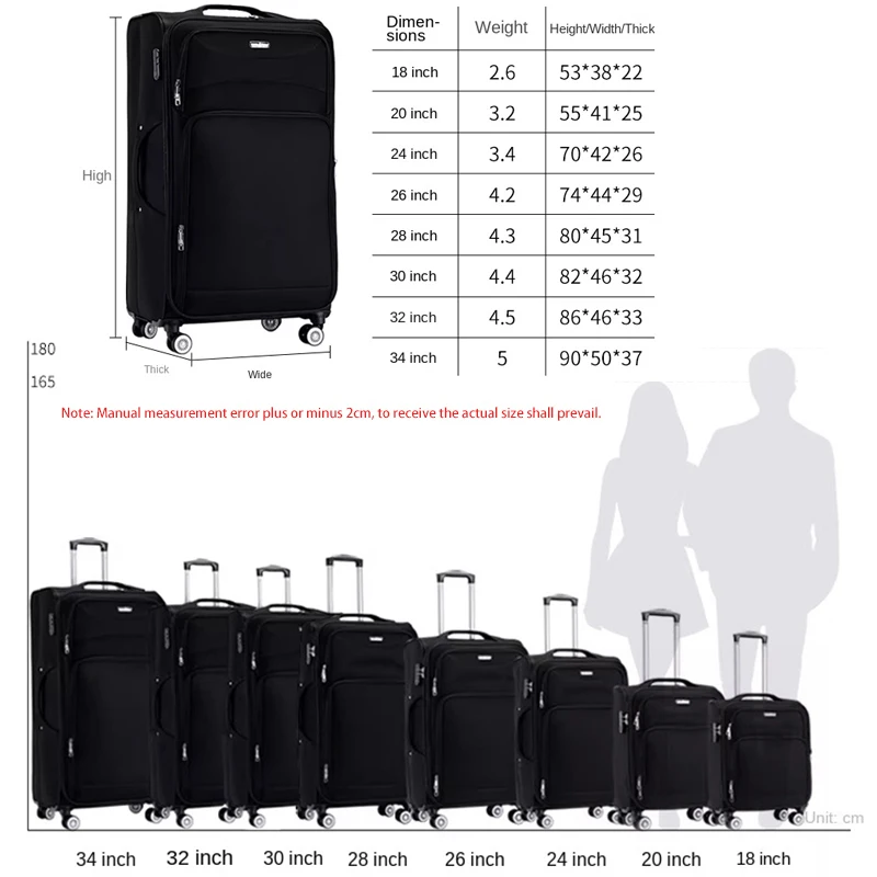 30 Inch 26 Inch Luggage Large Capacity 30-Inch Rolling Suitcase
