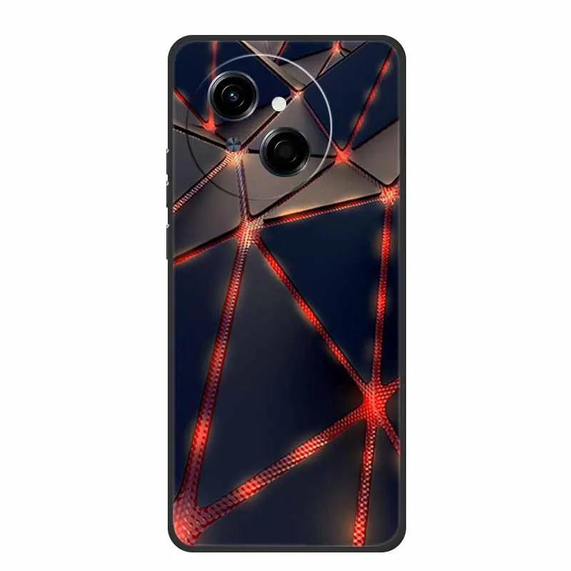 Tecno Spark Go1S Black Silicone Soft TPU Back Cover Case