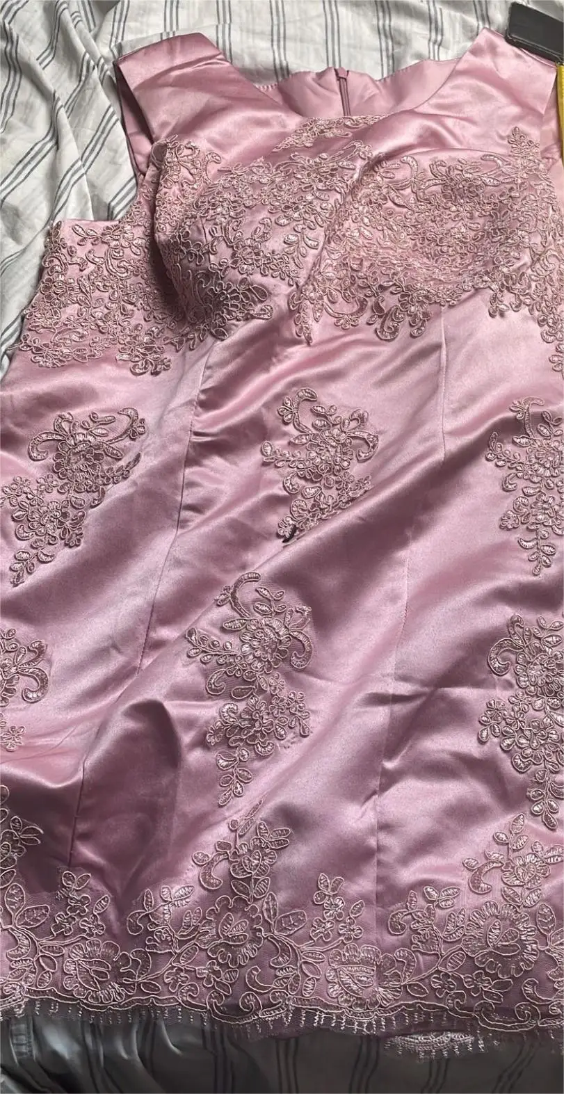 Elegant Short Mother Formal Wear With Jacket Evening Satin Lace Party Wedding Guest Dresses Mother Of The Bride Dress Suit Gown mother bride dresses