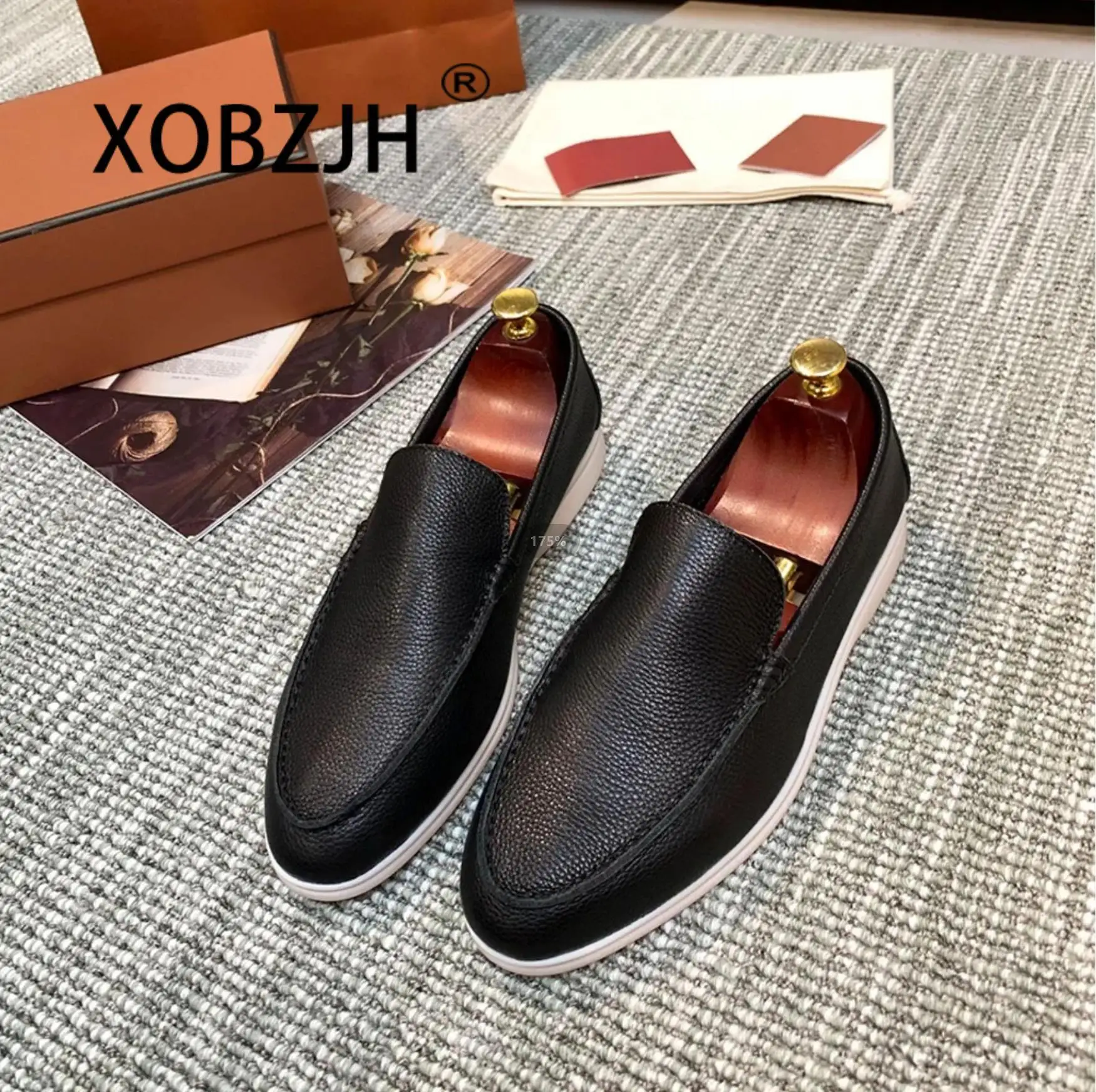 Driver Black Cow Leather Flats Mocasines Fashion Loafers Shoes For Men 2023 Women High Quality Slip On Sneakers Shoes