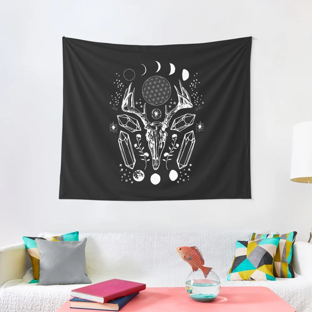 

Crystal Moon. Tapestry Tapestries Wall Hanging Tapestrys Home Decorators Aesthetic Room Decoration
