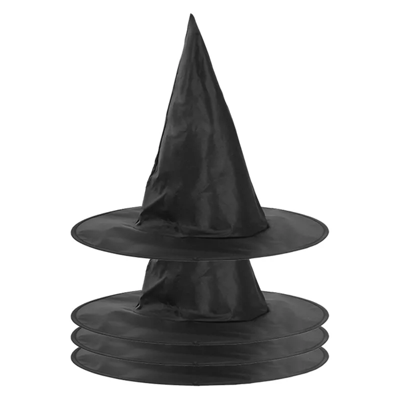 10/1pcs Halloween Wizard Hat for Kids Adults Halloween Party Cosplay Costume Decoration Witch Hat Home Yard Hanging Horror Props halloween witch hat