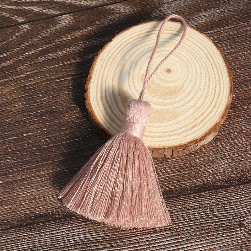 Tassel Fringe Tassel Decoration Tassel Accessories Tassel Trim Mini Tassels Bookmark Tassels 2/5Pcs Tassel Bookmarks pendant Charms Crafts Pure cotton Tassels Brush for DIY Jewelry Making Accessories Embellish curtain