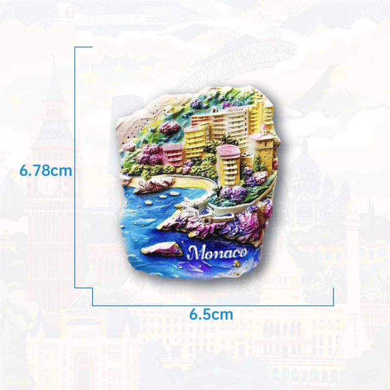 Monte Carlo Monaco 3D Koelkast Magneet Reizen Souvenir Gift Thuis Keuken Decoratie Magnetische Sticker, Monaco Koelkast Magneet Collectie