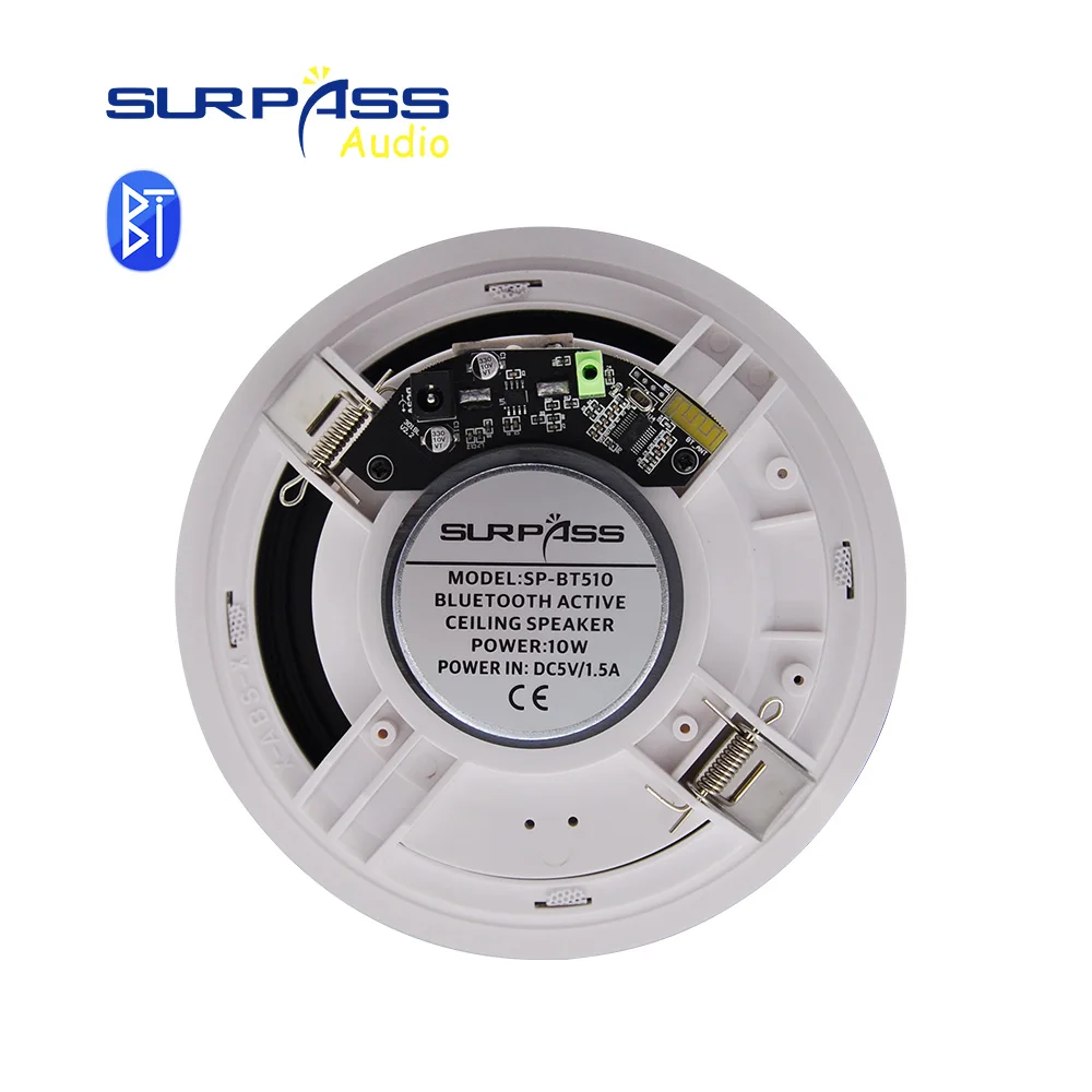 US $33.82 - 51.91 Built-in Class-D Amplifier Full Range Bluetooth-compatible Ceiling Speaker Horn For Home Theater Background Music Good Quality