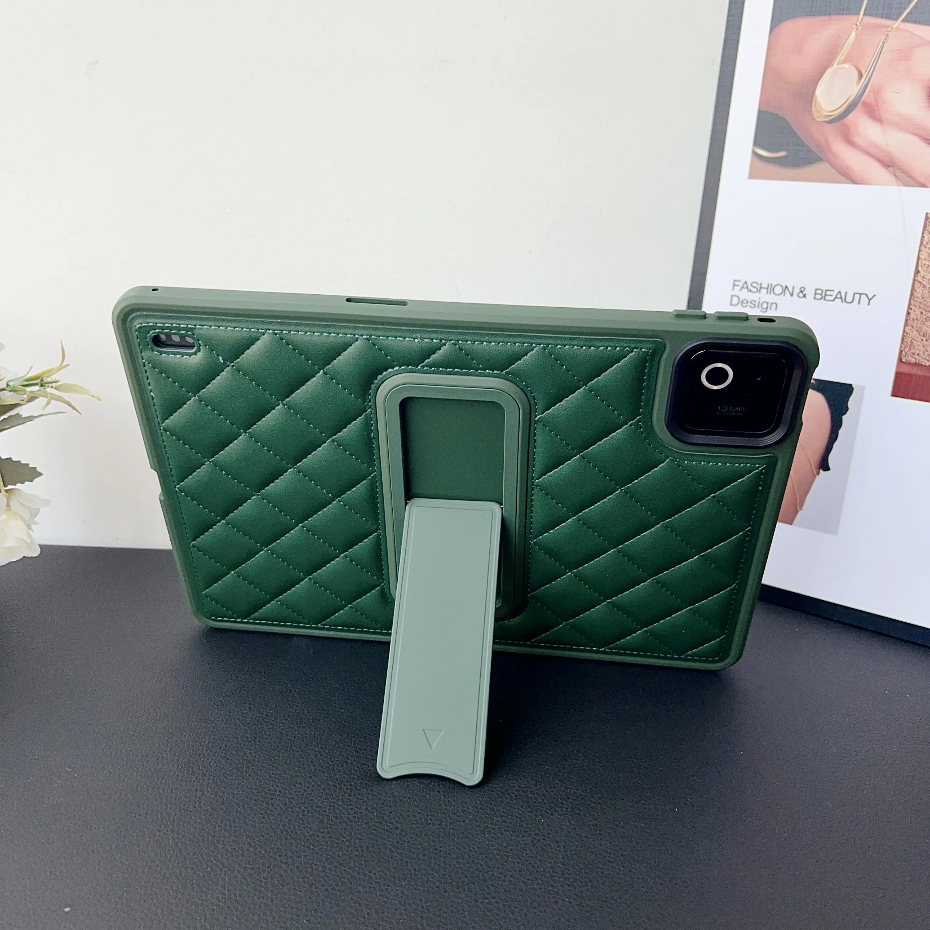 Luxury PU Leather Tablet Case with Kickstand Cover