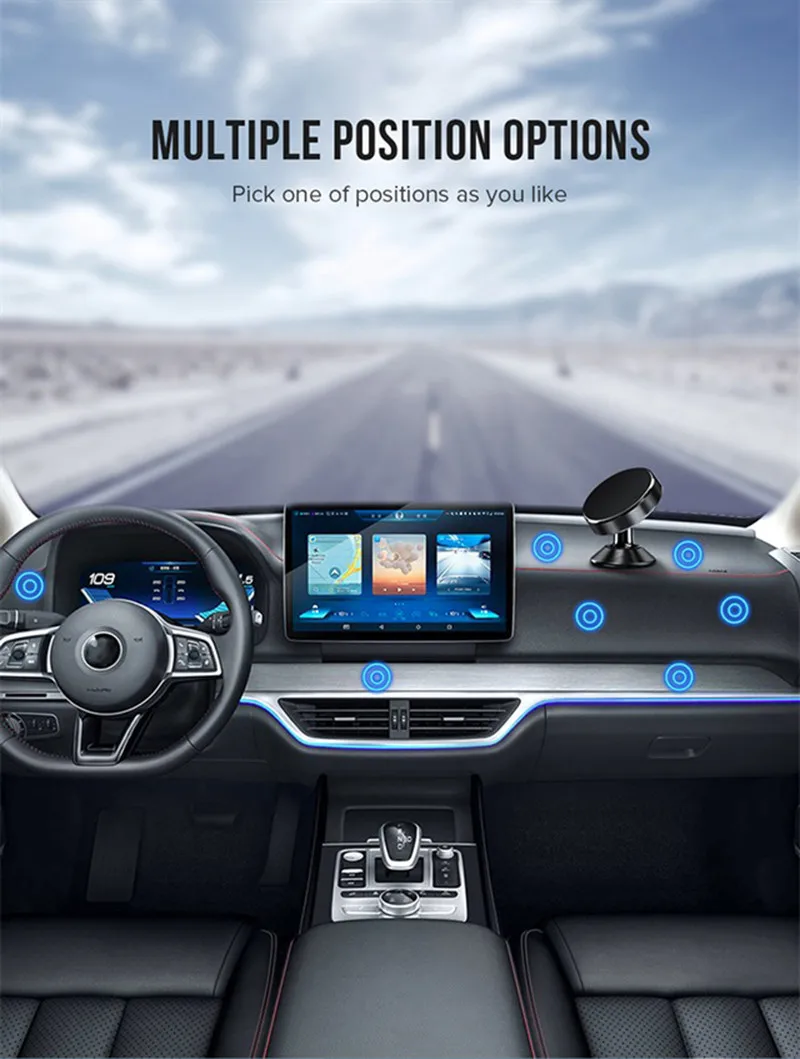 cell phone stand holder Magnetic Car Phone Holder Magnet Mount Mobile Cell Phone Stand GPS Support For iPhone 13 12 11 Pro Max Xiaomi Huawei Samsung cell phone stand