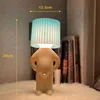 Claeted Naughty Boy Creative Table Lamp Unique LED Pleats Reading Lighting Bedroom Bedside Night Light Children's Gift 6