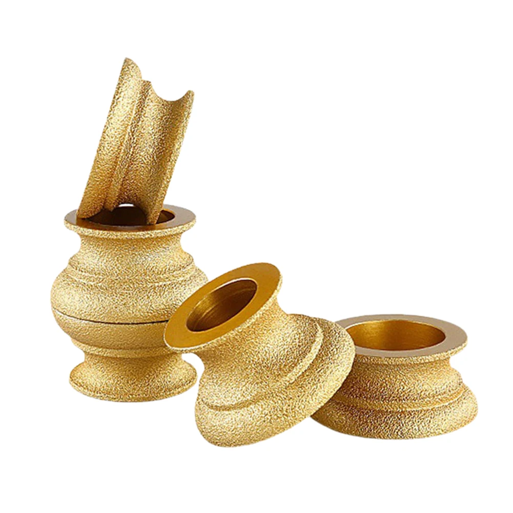 Vacuum Brazed Diamond Grinding Wheel Edge Profile Abrasive For Marble Granite Disc Carbide Metal Tungsten Steel Milling Cutter