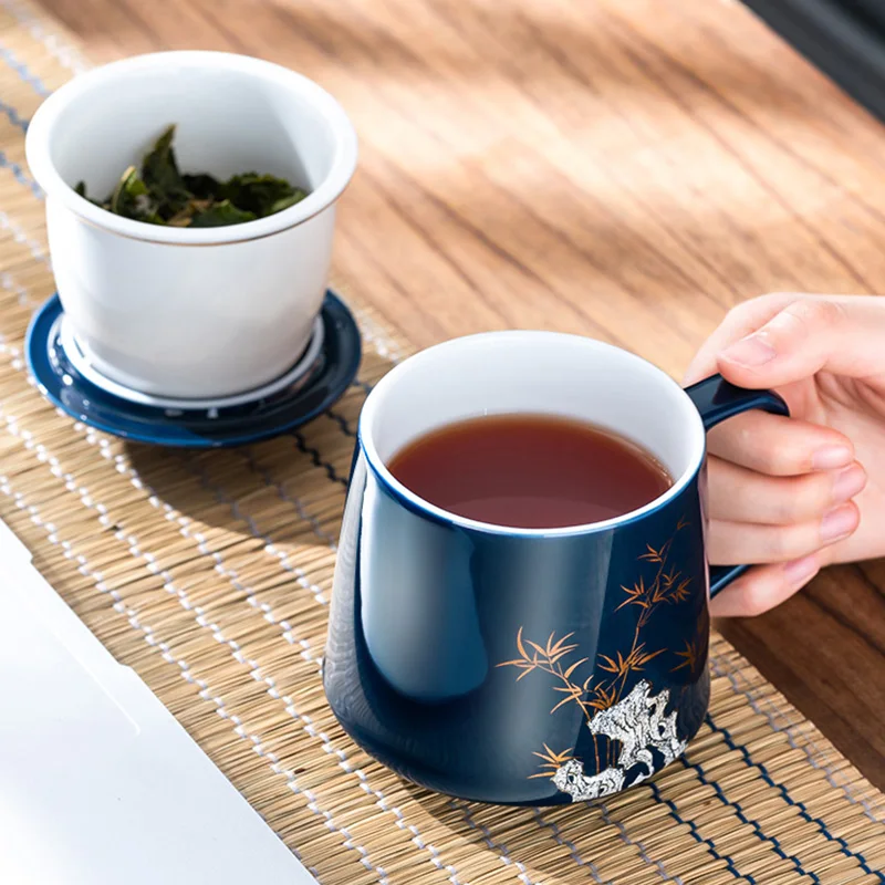 GIANXI Ceramic Tea Cup High-Grade Golden Tracing Process