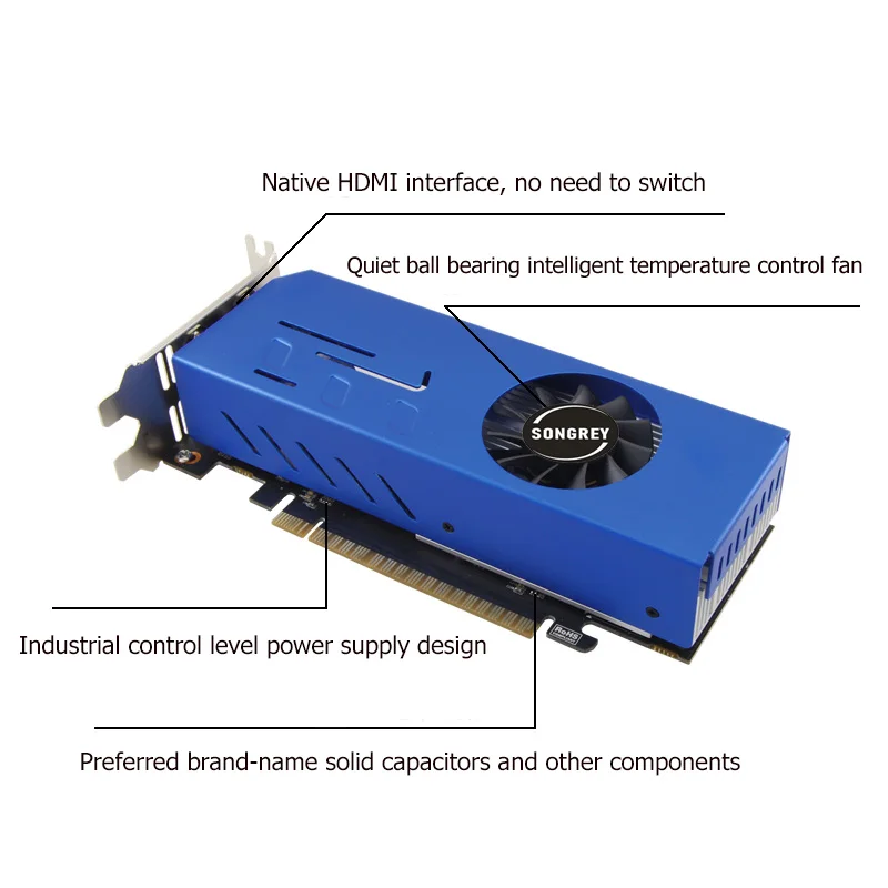 SONGREY GTX 750 750TI 2GB 4GB 4HDMI Multi Monitor Graphics