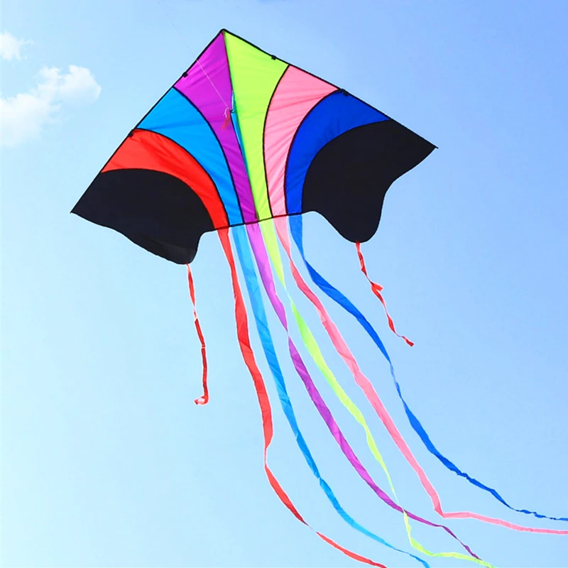 High-Quality Rainbow Eagle Kite for Kids - Durable Ripstop Nylon Fabric and Strong Line rainbow kite