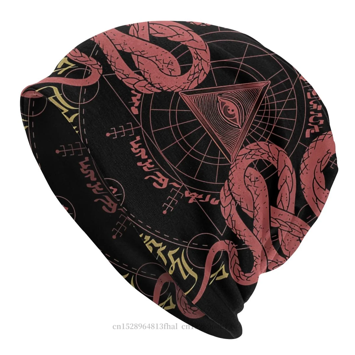 Cappelli Con Cofano Uomo Donna Skullies Berretti Cappello Tutto See Eye Guarded By Vipers E Geometria Sacra Winter Warm Cap Design Caps