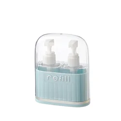 Compact Travel - Sized Refillable Bottles Set with Labels (2 or 4 Pack) (L)