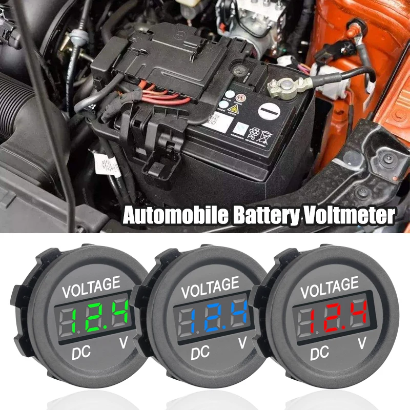 

Marine Motorcycle Accessories Led Digital Voltage Meter Modified Dc Battery Voltmeter Led Digital Display 5-48v Waterproof
