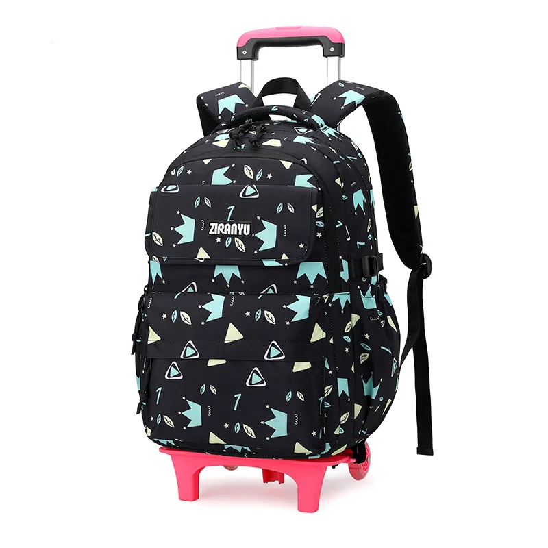 Student School Bags for Girls Rolling Backpack Wheeled Schoolbag Child Waterproof Wheels Kids Trolley Bag Mochilas Escolares