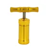 Durable Alloy Metal Compressor Presser T shaped Mini Tobacco Herb Press Squeezer Press Handle Tool Heavy Duty Durable Anodized 1