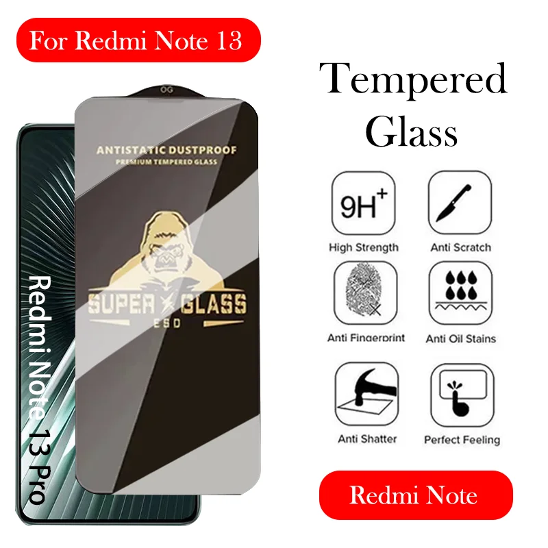 Gorilla Tempered Glass For Redmi Note 13R 13 Pro 4g Screen