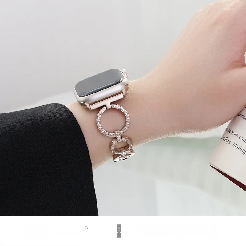 Leyu- ð Ʈ Iwatch7/8   ð Ultra6/5/4 ݼ ̾Ƹ Ŭ η ƿ , Ins Ÿ  ü 41/45mm