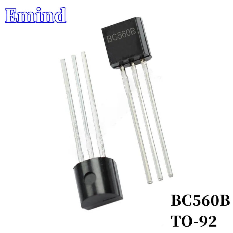 

100Pcs BC560B DIP Transistor TO-92 Type PNP Bipolar Amplifier Transistor 45V/100mA