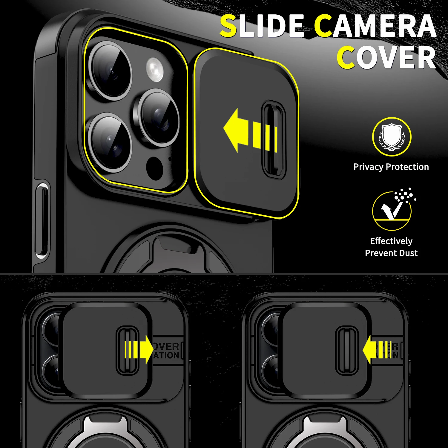 Enhanced Shockproof Armor Case with Stand Holder and Car Mount Feature