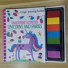 Fingerprinting Books With Rubber Stamps Ink Pad Activities Doodling Book Animal Garden DIY Craft Toy 3