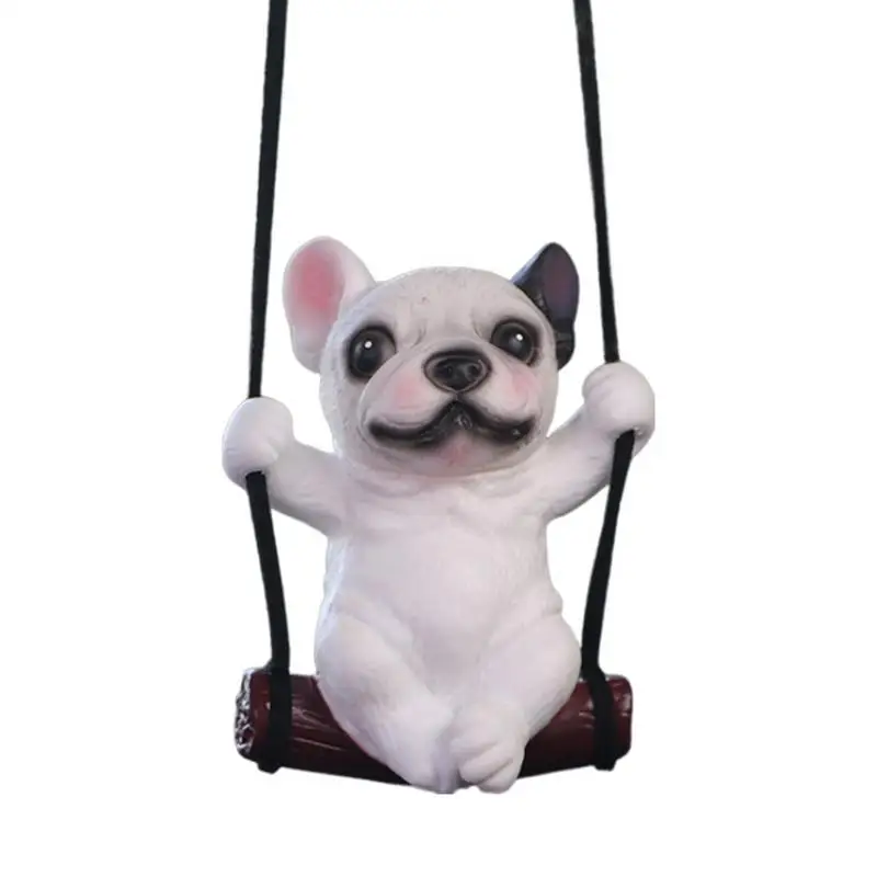 

Подвеска в виде бульдога для автомобиля, подвески в виде милых животных для зеркала заднего вида, подвеска для украшения дома и сада, балкона
