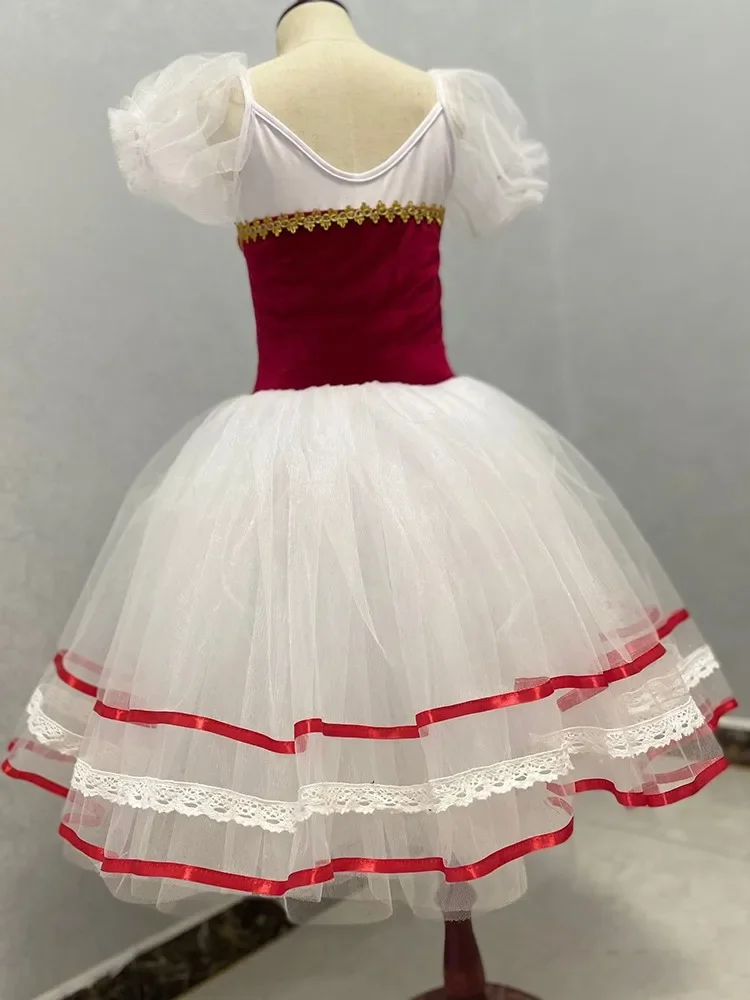 

Ballet Tutu Skirt Girls Modern Dance Long Skirt Swan Lake Stage Performance Clothing Women Ballerina Dance Ballet Costumes Kids