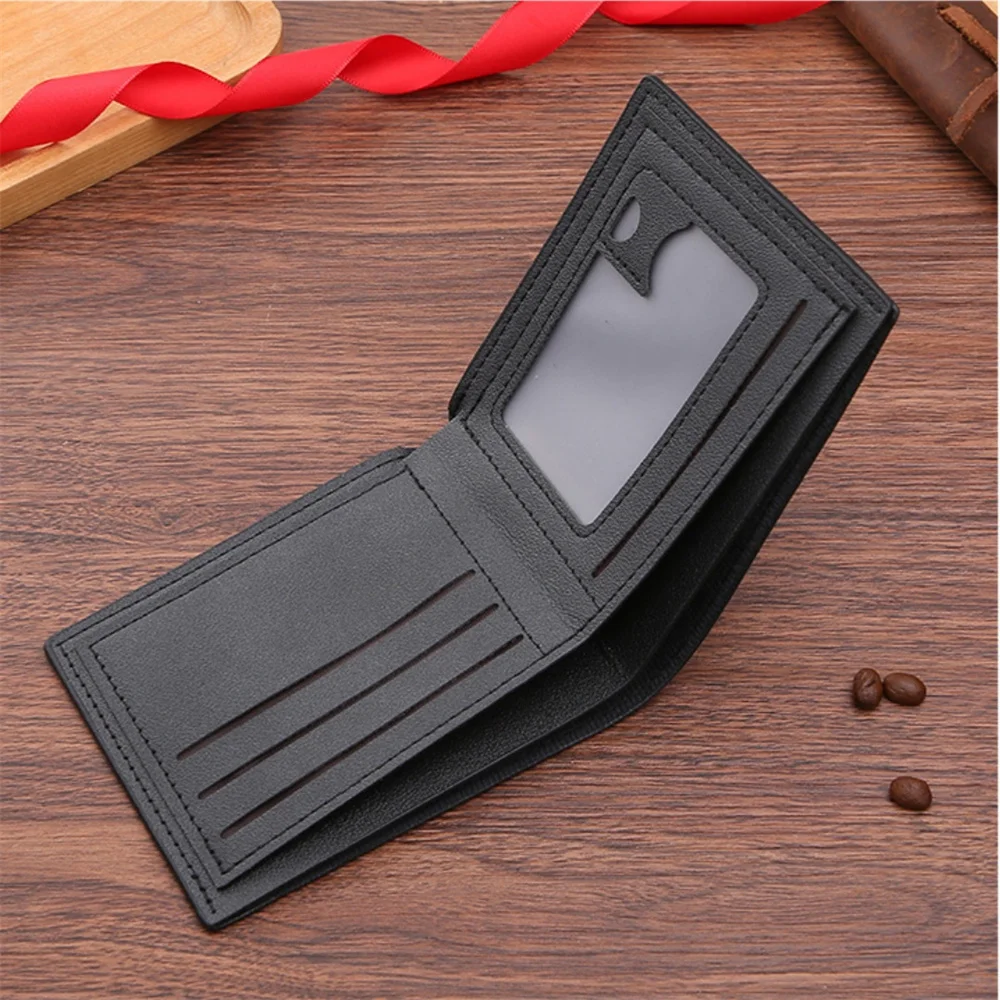 New Multi Card Short Men's Wallet,Creative Fashionable Embossed Horizontal Business Push,Star Spangled Casual Money Clips Bag