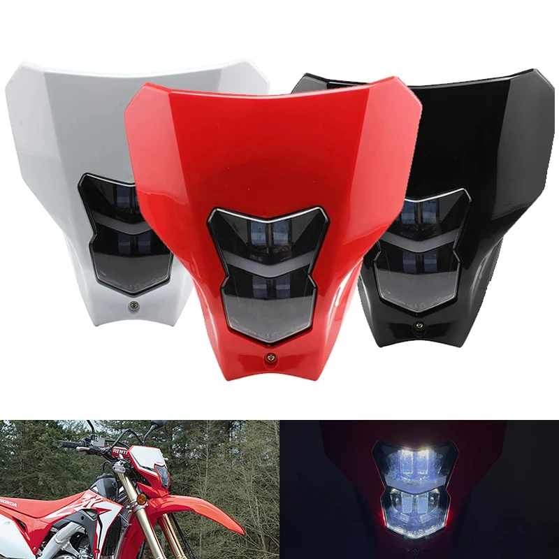 

Motorcycle LED Headlight Head Light For Honda CRF450L CRF450XR CRF450 450XR LXR 2019 2020 Dirt Bike Supermoto LED Headlight
