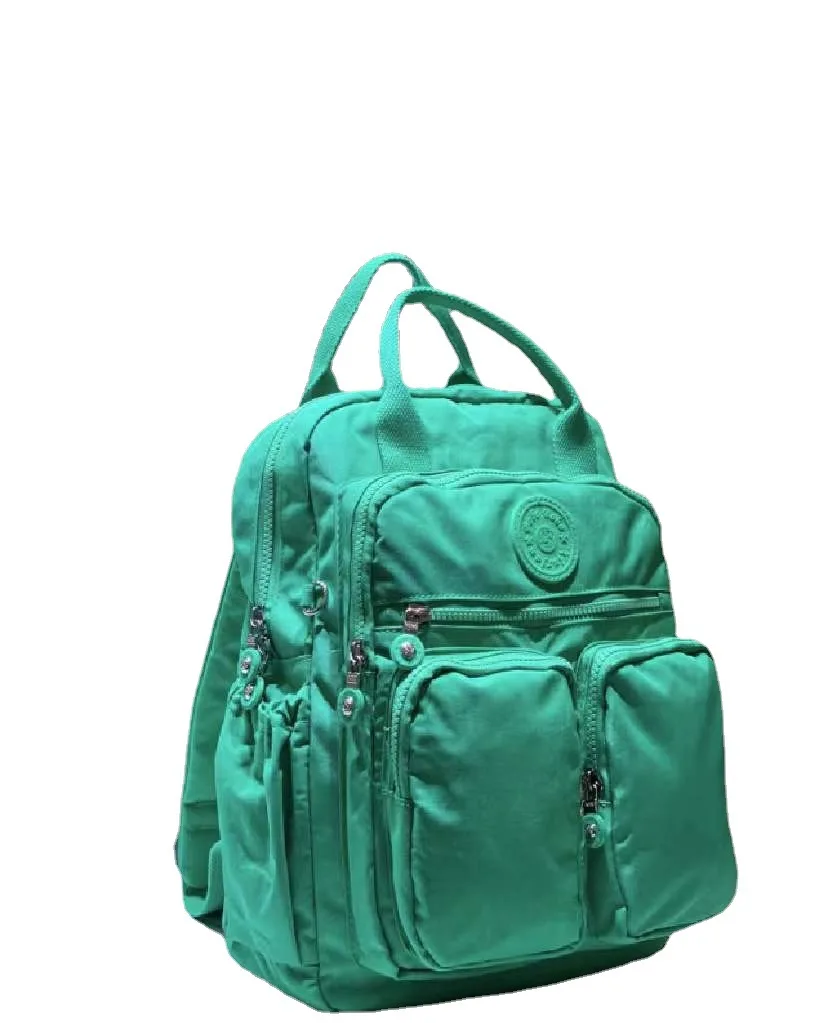 

2022 Fashion Woman Backpack Waterproof Nylon Soft Handle Solid Multi-pocket Travel Zipper Feminina School Bags Laptop Backpack