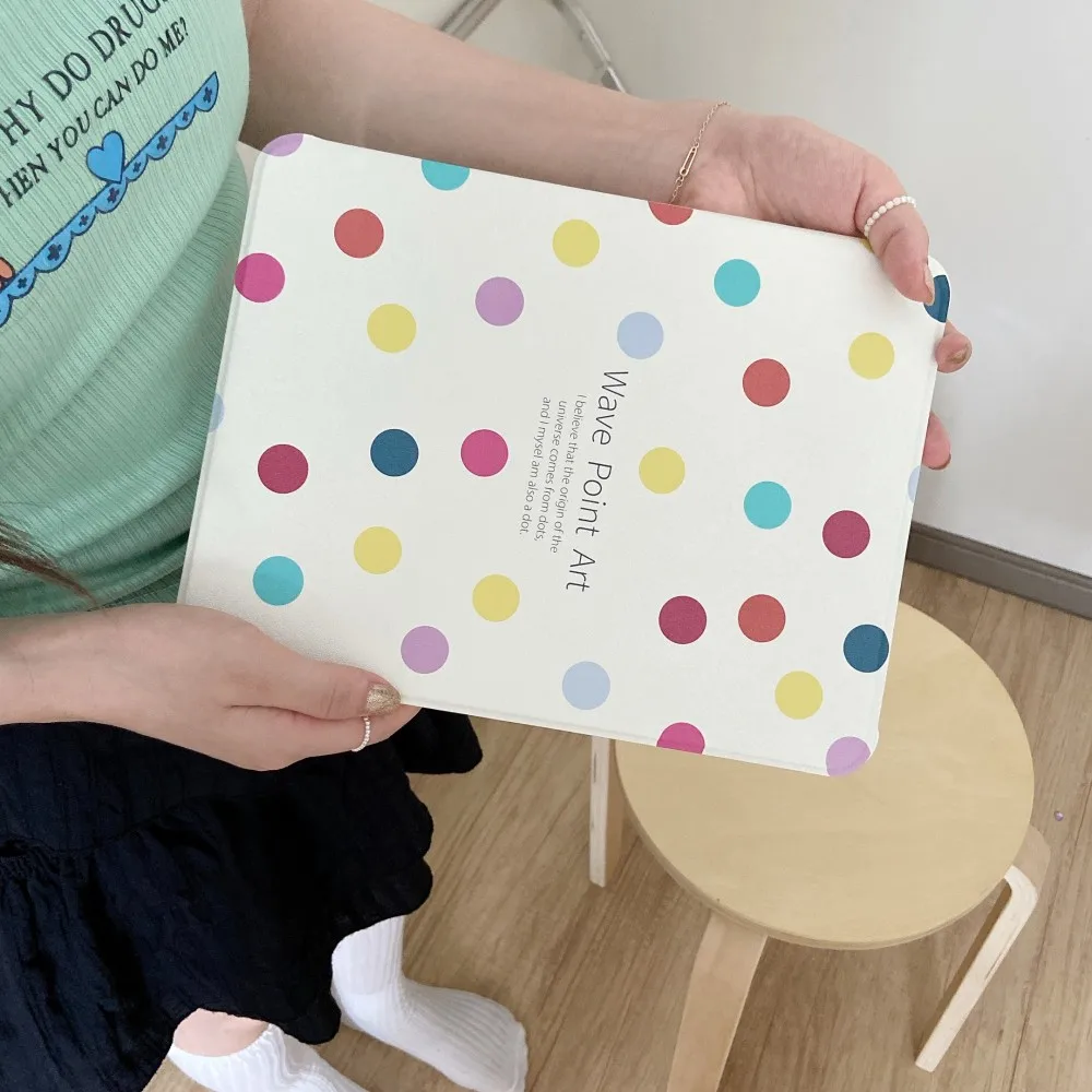 Cute Colorful Dot Tablet Case For Apple iPad