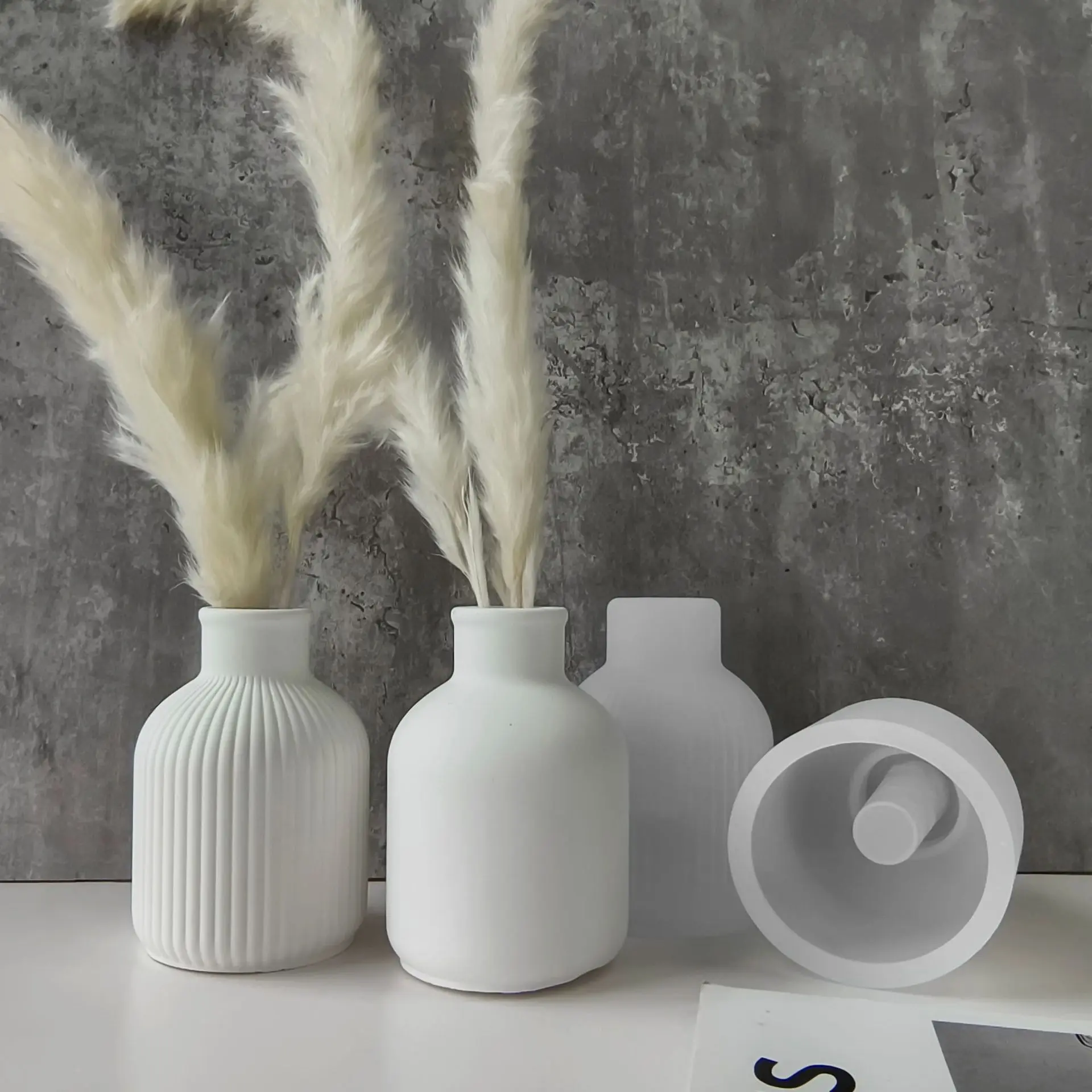 DIY Vase Ornament Silicone Mold Gypsum Flower Arrangement Storage Jar Desktop Table Epoxy Resin Mold Home Handicrafts Decoration silicone mold